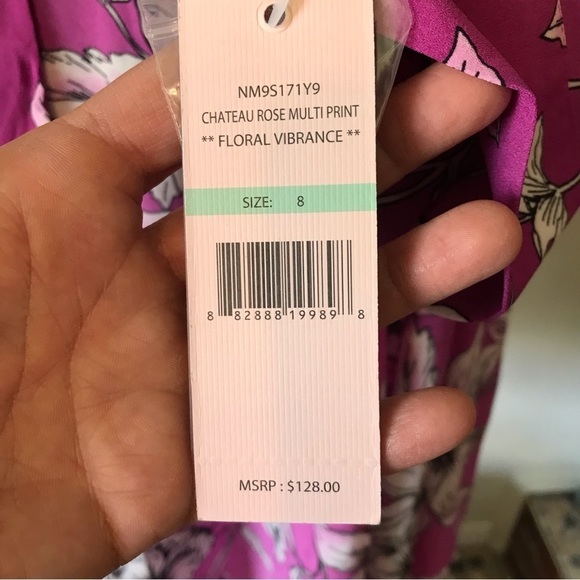 NANETTE Lepore floral ombré belted long sleeve dress. New with tags. - Picture 7 of 11